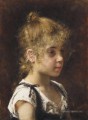 Portrait d’une jeune fille portrait Alexei Harlamov